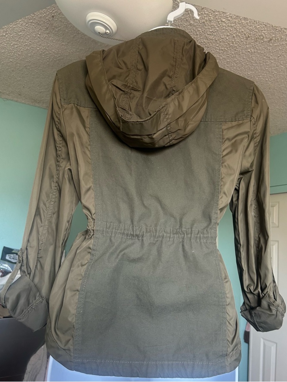 American Rag Olive Utility Drawstring Jacket - Picture 9 of 10